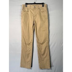 American Eagle Outfitters Mens Khaki Straight Leg Pants Size 31x32 (Act 32x30.5)
